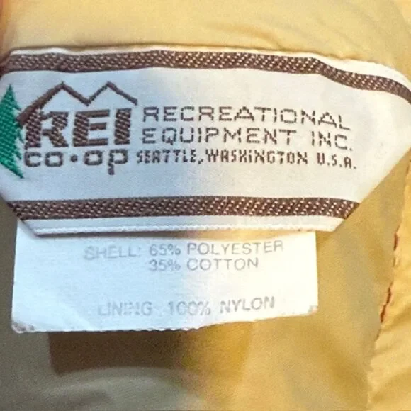 Vintage REI Co-op Women's Red Goose Down Puffer Jacket S Removable Hood - Picture 10 of 11